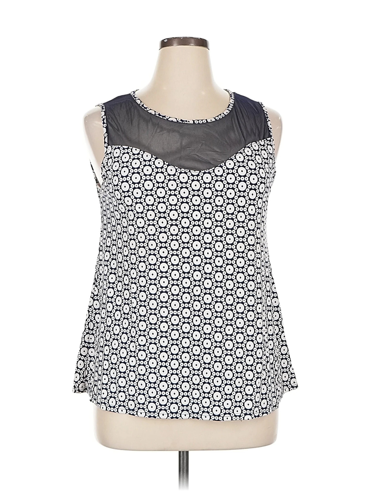 SJS Women Gray Sleeveless Top XL