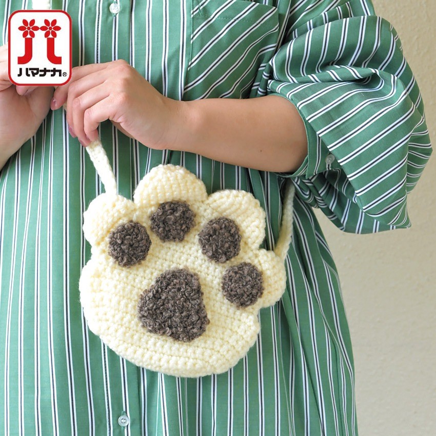 Hamanaka Paw Print Pochette H320-003-092
