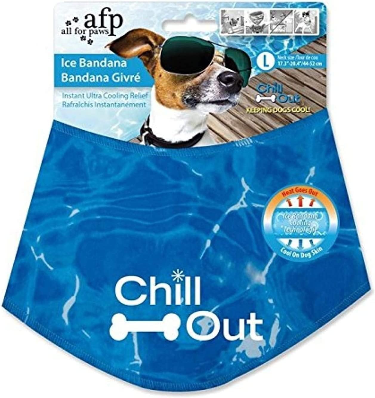 Dog Ice Bandana Cooling Neck Wraps Pet Collar Summer Heat Relief Accessory