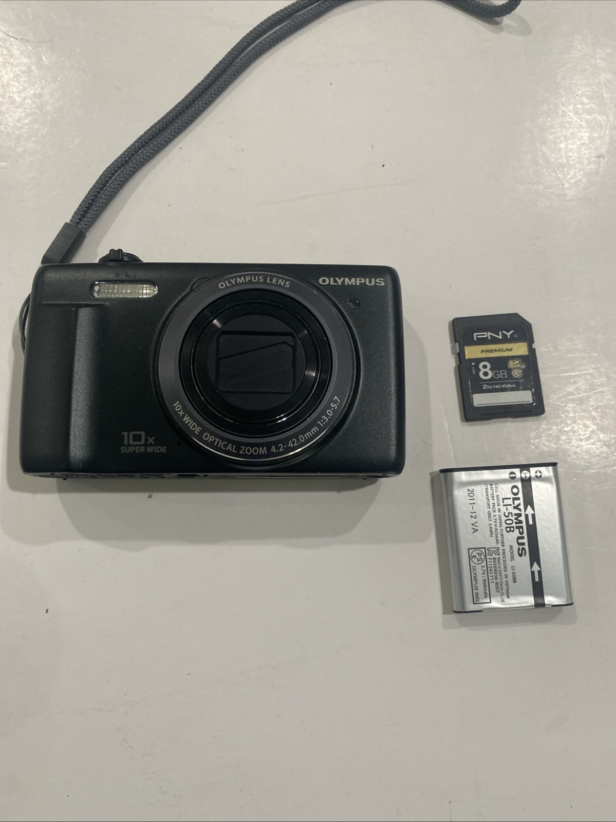 Olympus VR-340 Digital Camera 16.0 MP Tested W/ Battery No Charger Untested