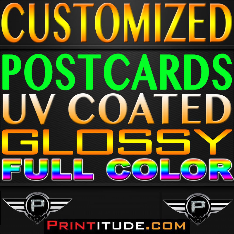 20,000 Full Color 3x5 GLOSSY UV COATED 2 SIDED 3"x5" Personalized POSTCARDS