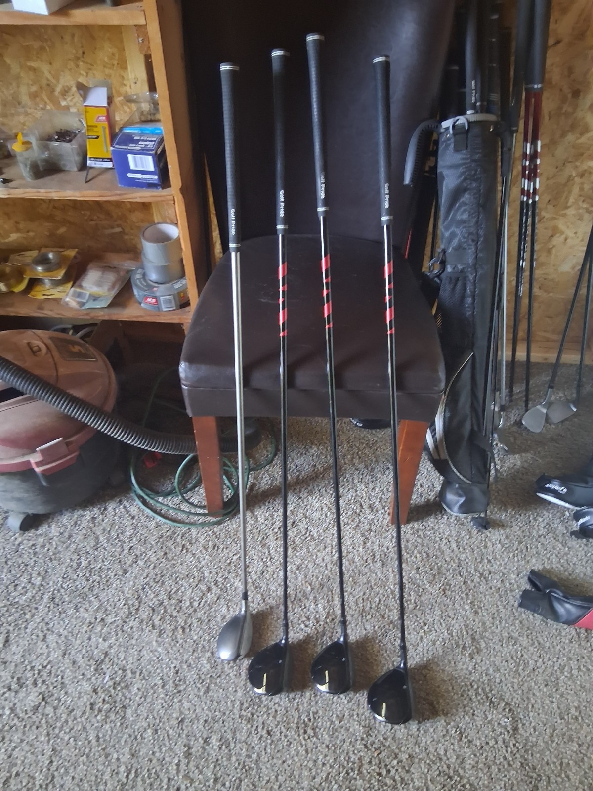 Taylormade Stealth 2 - RH, 3 wood, 5 wood, 7 wood, and 5 hybrid