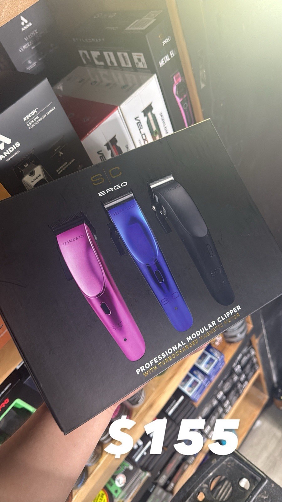 Stylecraft Ergo Modular Clipper Set Pink Blue Black Square Blade