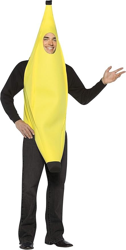 Banana Costume for Adults – Funny Halloween & Party Outfit – Lightweight & Comfy