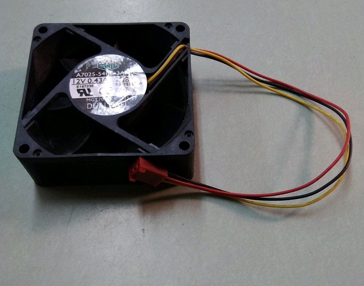 Cooler Master A7025-54BB-3AN-P1 12V 0.43A  3wire cooling fan