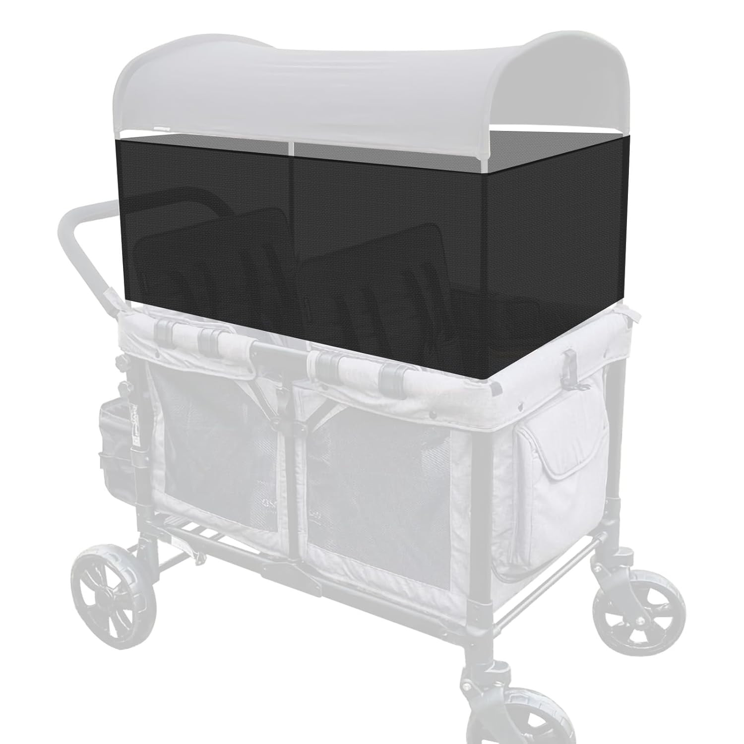 4-Sided Lightweight Elastic Mesh Sunshade Fence Compatible for Wonderfold W4/W2 