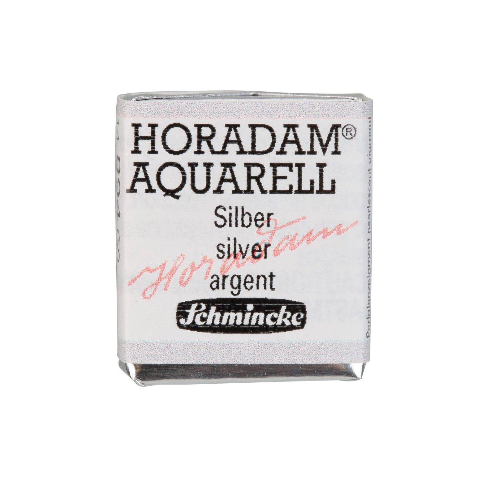 Schmincke HORADAM AQUARELL 894 Silver 1/2 Pan Finest Artists' Watercolor Paint