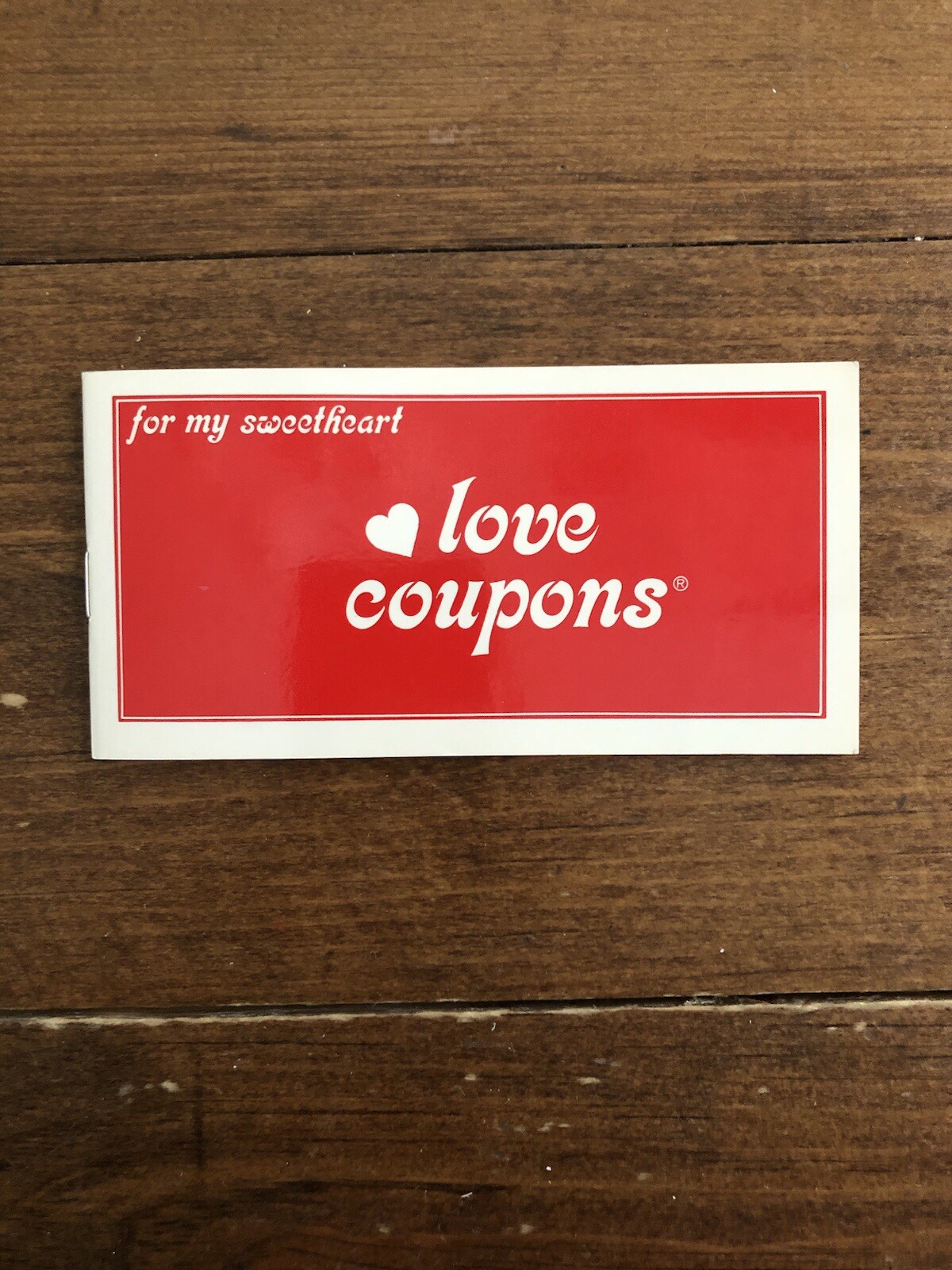 Vintage 1981 Love Coupons Four Score, Inc NOS Anniversary Gift Valentines