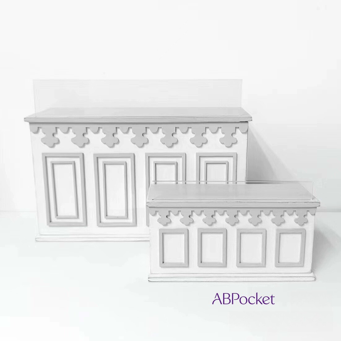  1:12 Doll House Miniatures Unfinished Modern 1:6 Pastry Counter Tabletop 