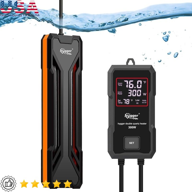 1000W Aquarium Heater Digital Control Overheat Protection Freshwater Saltwater