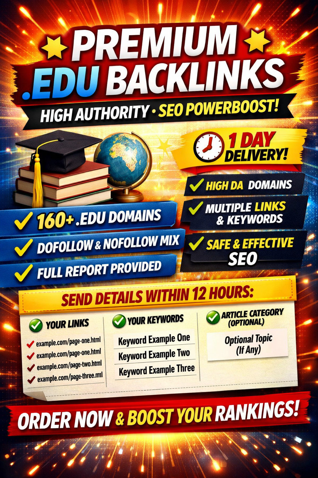 500 EDU Backlinks for your Website . PREMIUM .EDU BACKLINKS SERVICE – BOOST YOUR