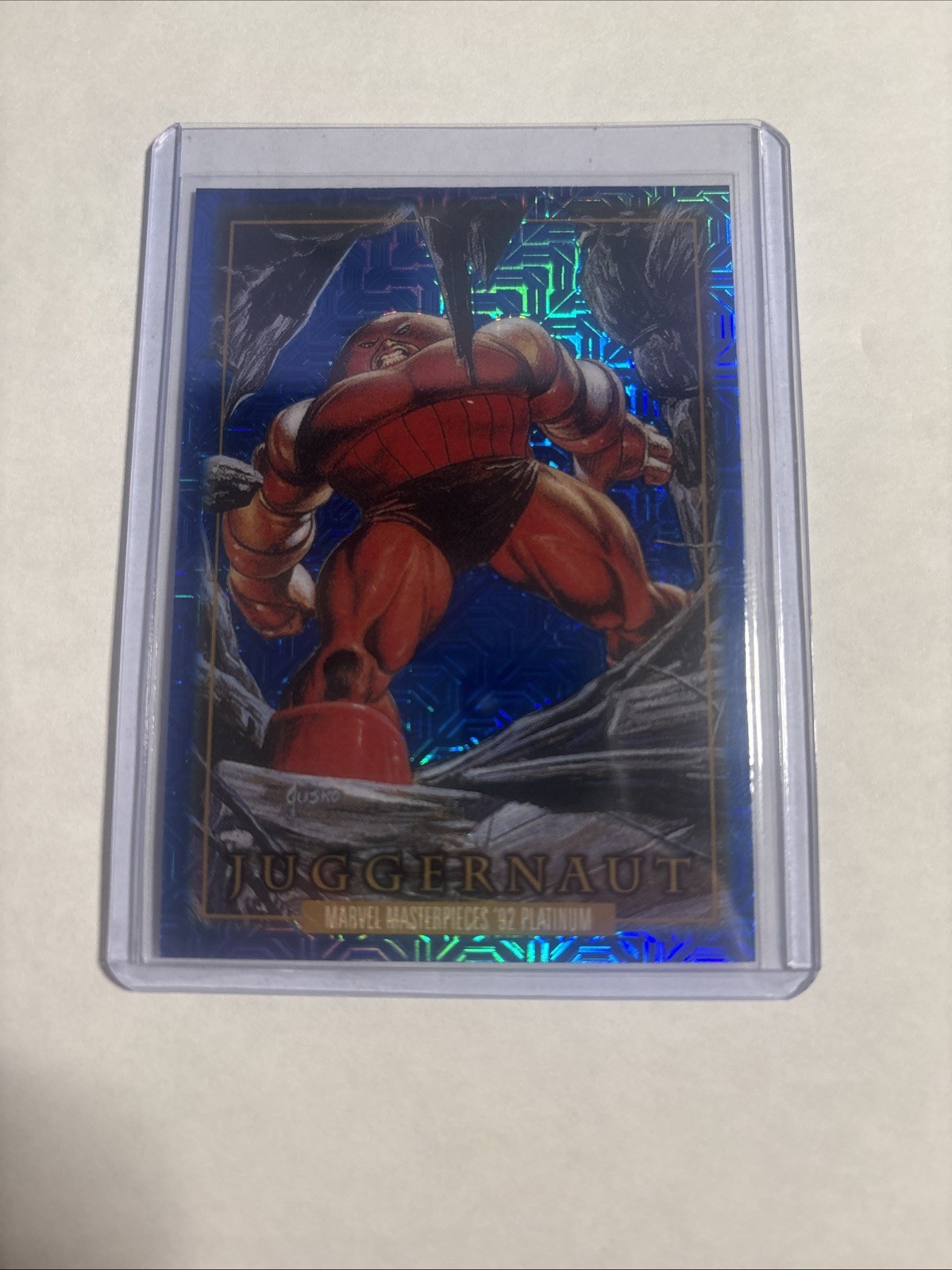 Marvel Masterpieces '92 Platinum JUGGERNAUT Blue Traxx #45