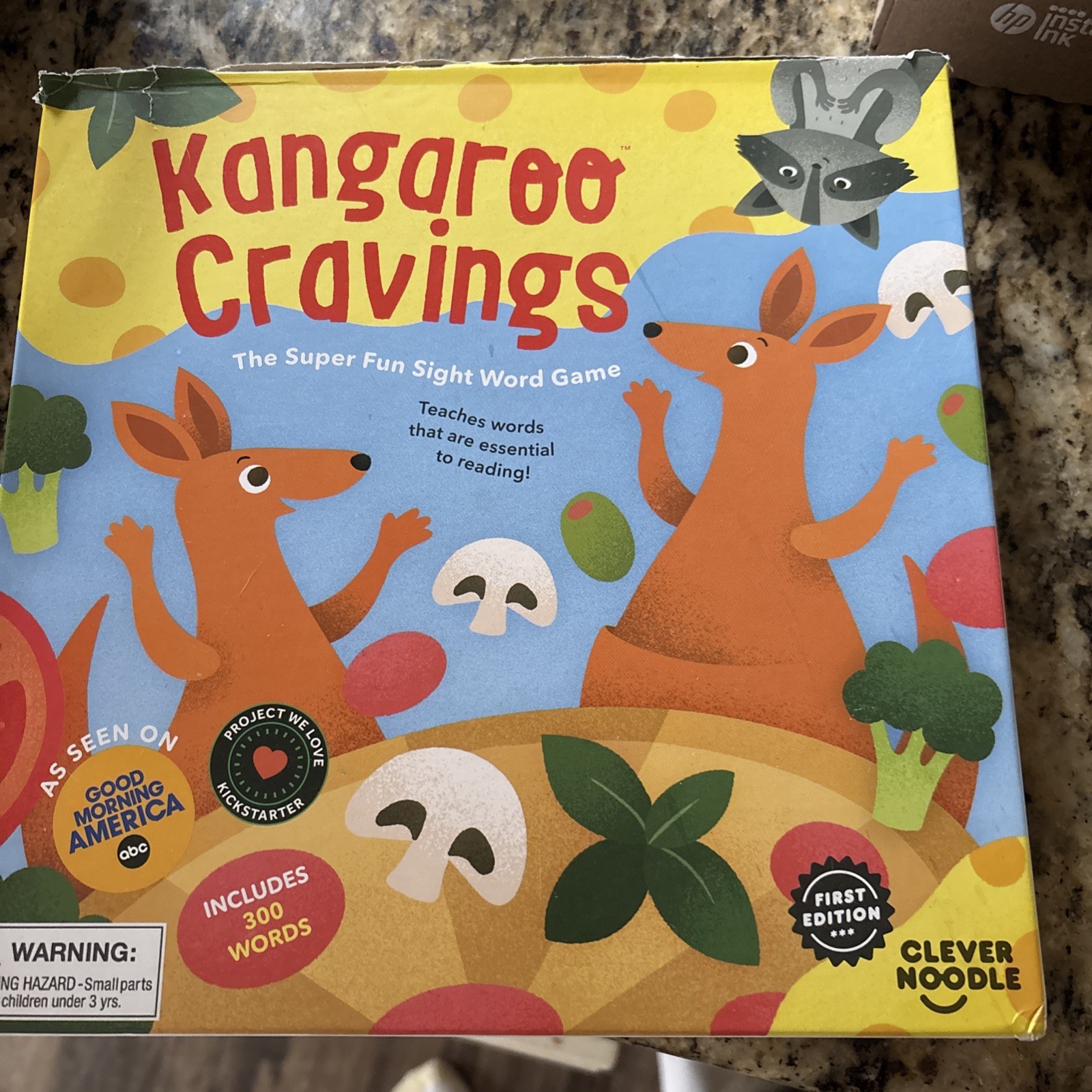 Kangaroo Cravings 300 High-Frequency Sight Words Game-1st Edition-As Seen On GMA