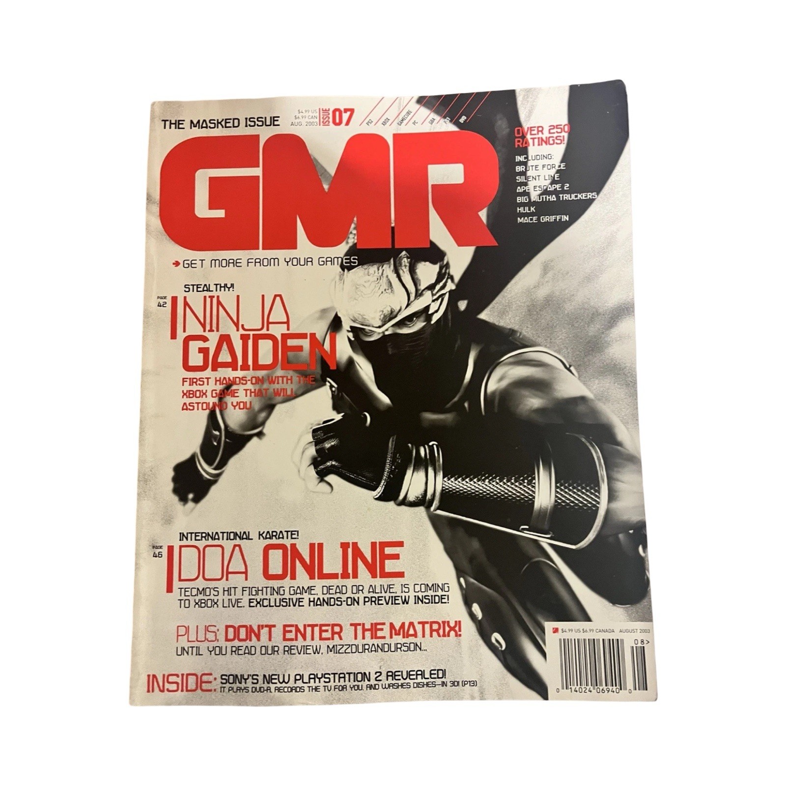 GMR PlayStation 1 “Ninja Gaiden” Video Game (Strategy Guide) in Good Condition