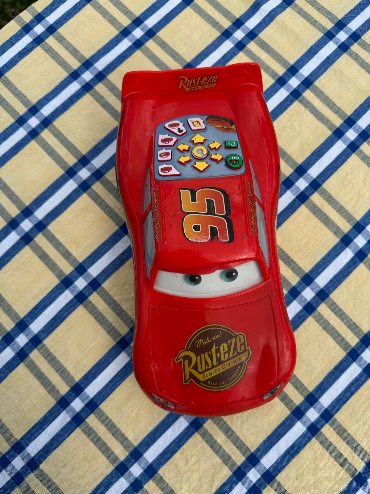 Disney Pixar Cars FAST TALKIN' Lightning McQueen 2006 Mattel TESTED & Works