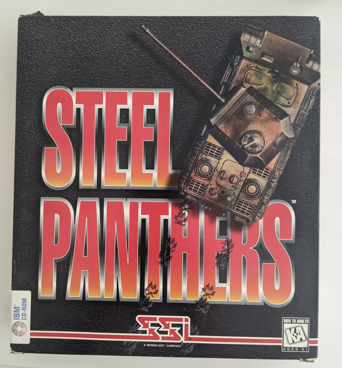 Steel Panthers PC MS DOS IBM BIG BOX Game CD SSI 1995