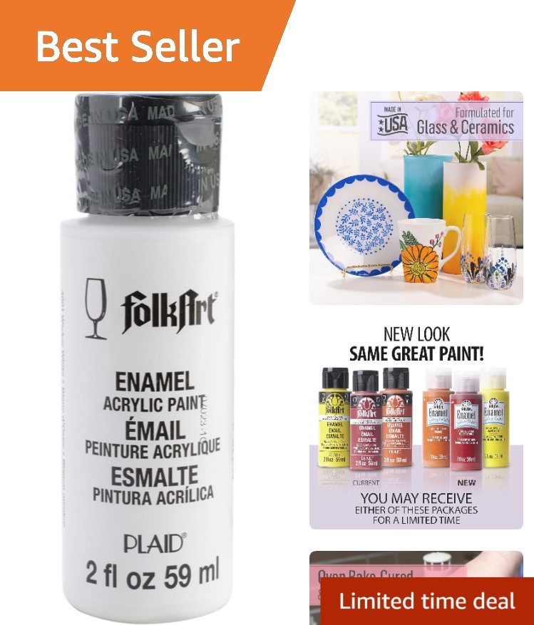 Wicker White Enamel Paint 2 oz - Non-Toxic, Scratch Resistant Finish