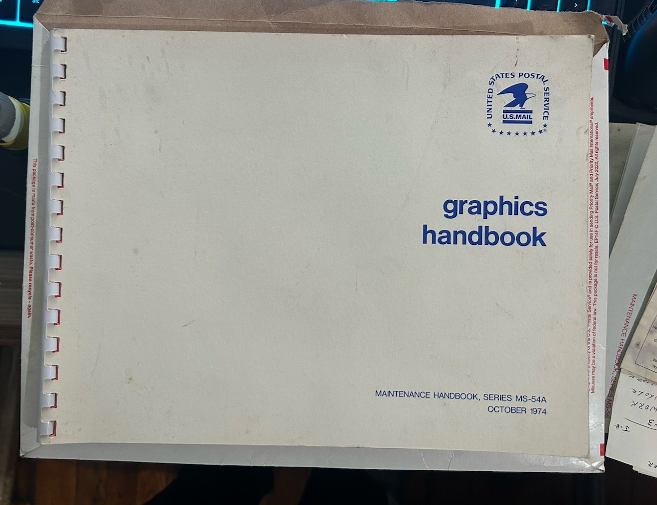 VINTAGE United States Postal Service Color Guide Handbook