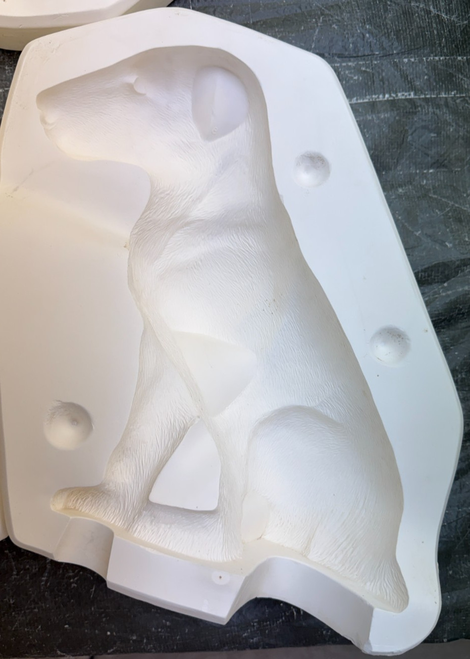 VINTAGE SCIOTO CERAMIC MOLD #S-1247 A/B BULL TERRIER