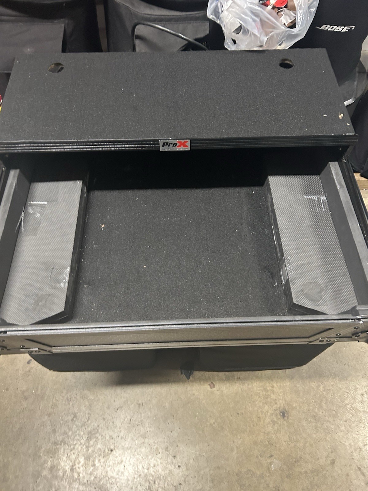 ProX XS-DJ808WLT Flight Case for Roland DJ-808 or Denon MC7000 With Sliding Tray