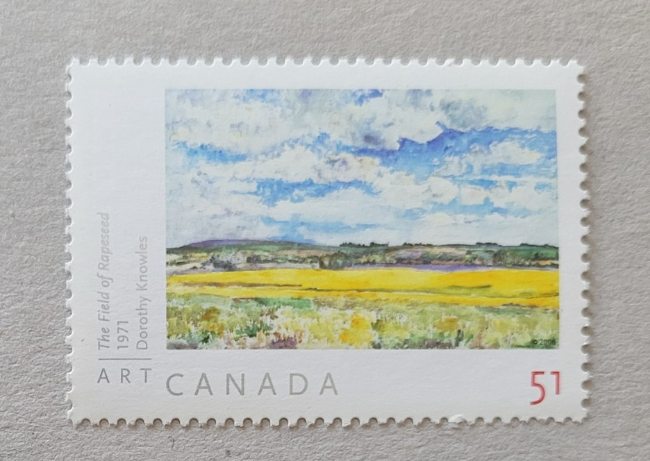 canada stamp #2147a  The Field of Rapeseed (2006) 51¢ from souvenir sheet MNH OG