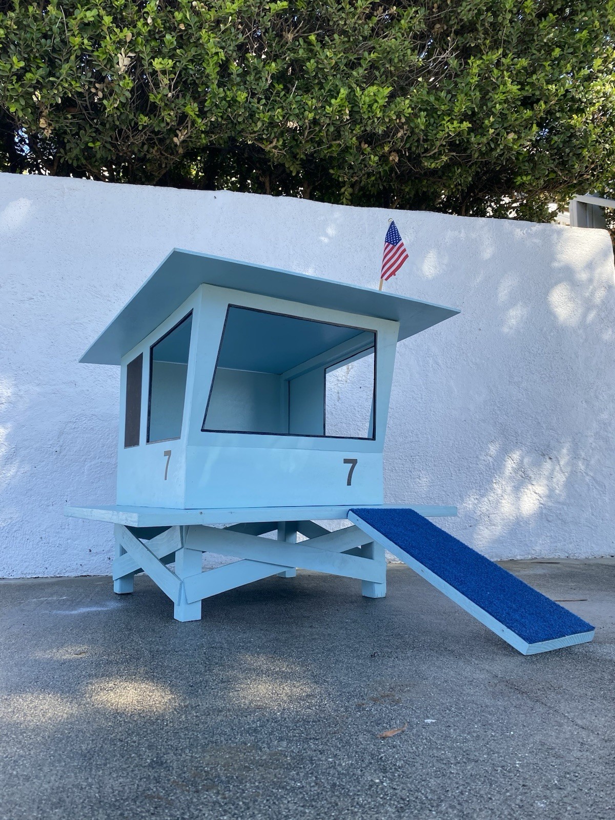 Custom Pet House Cat or Small Dog Bed Lifeguard Tower