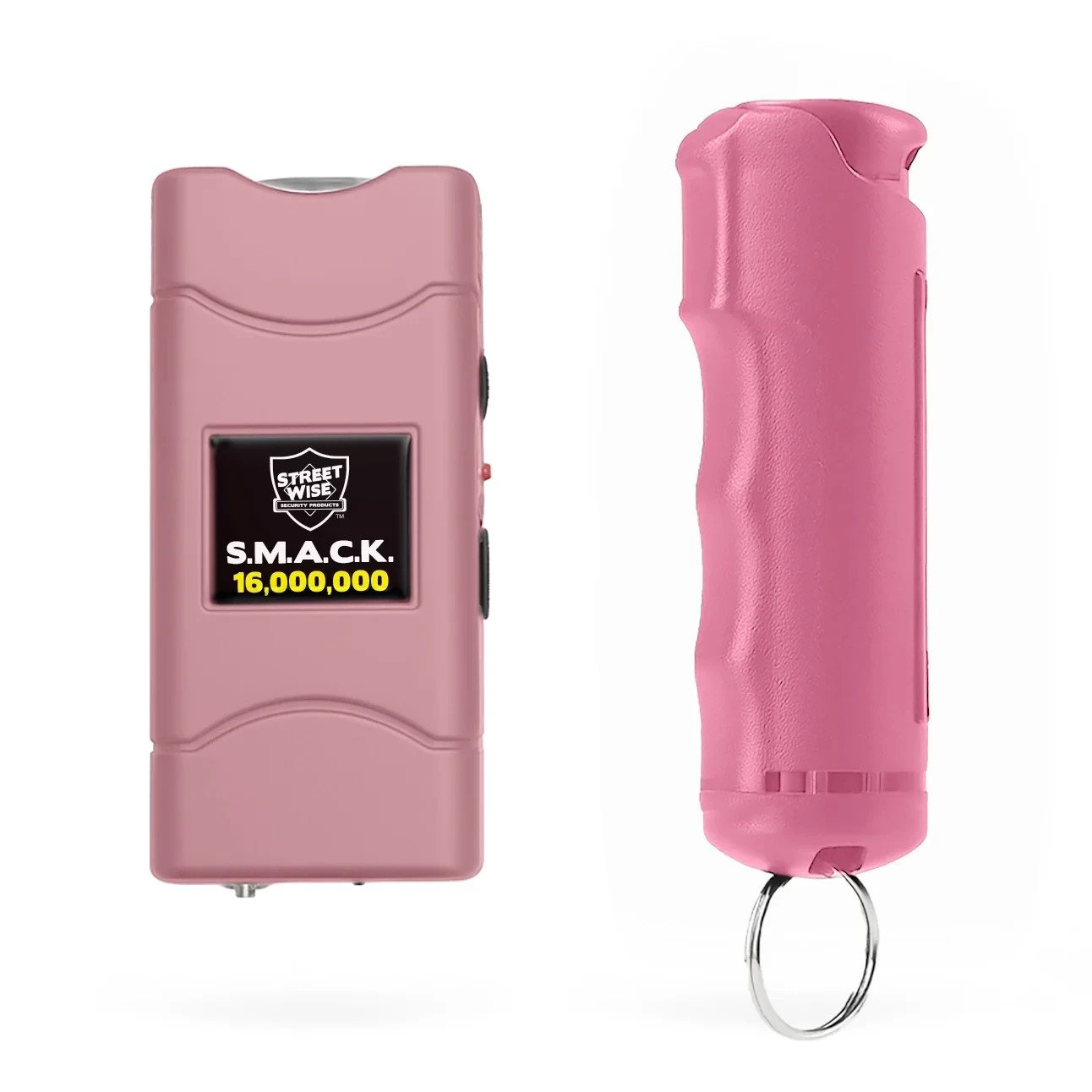 Streetwise Pepper Spray + S.M.A.C.K. Stun Gun Combo – Pink Self Defense Set