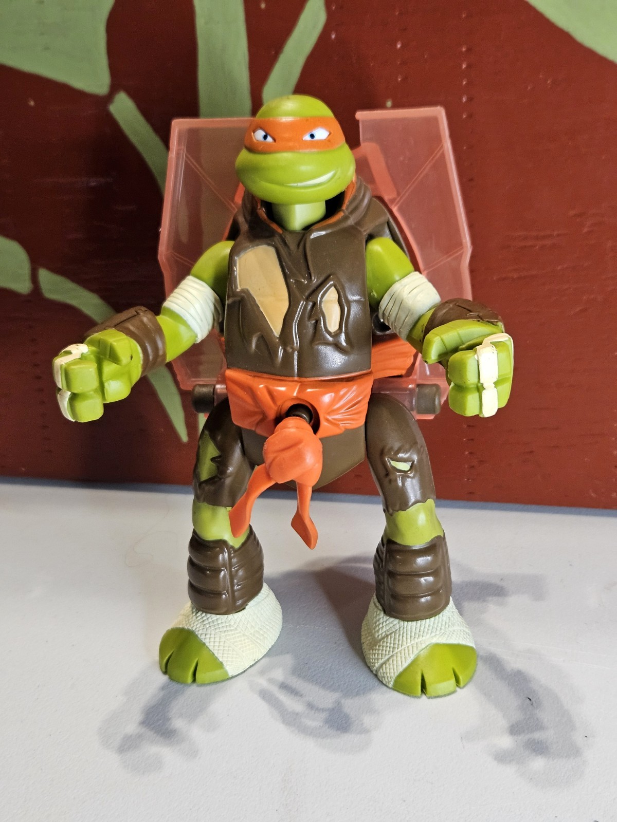 2013 Teenage Mutant Ninja Turtles  Battle N Throw Michelangelo Action Figure