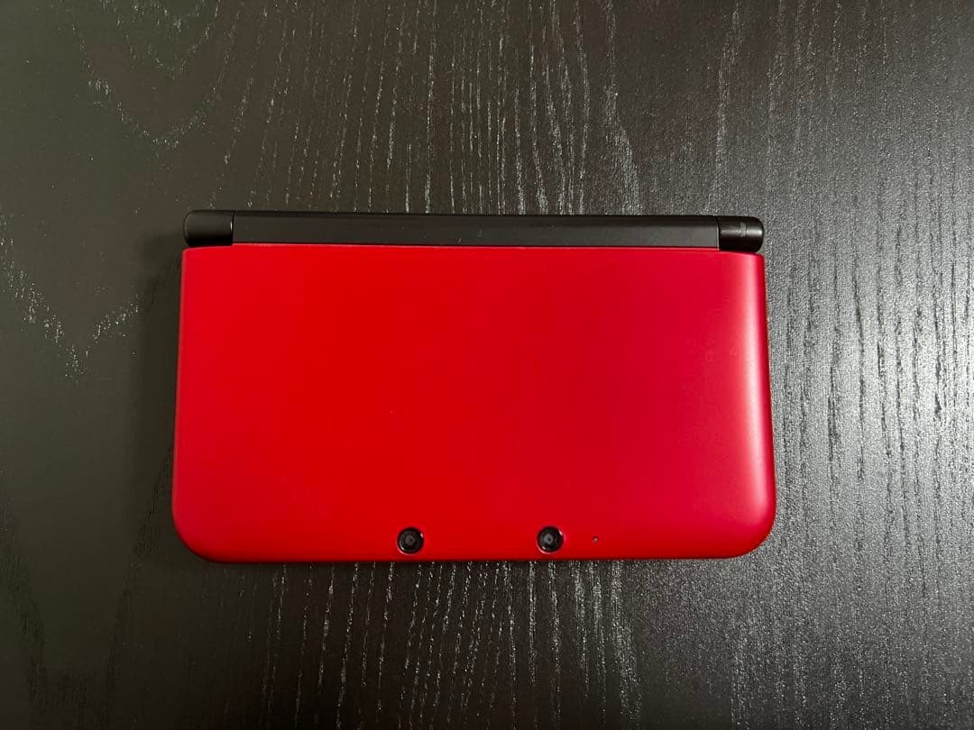 Nintendo 3DS XL Red Black Tested with Stylus 4GB Memory AC Adapter Protector #21