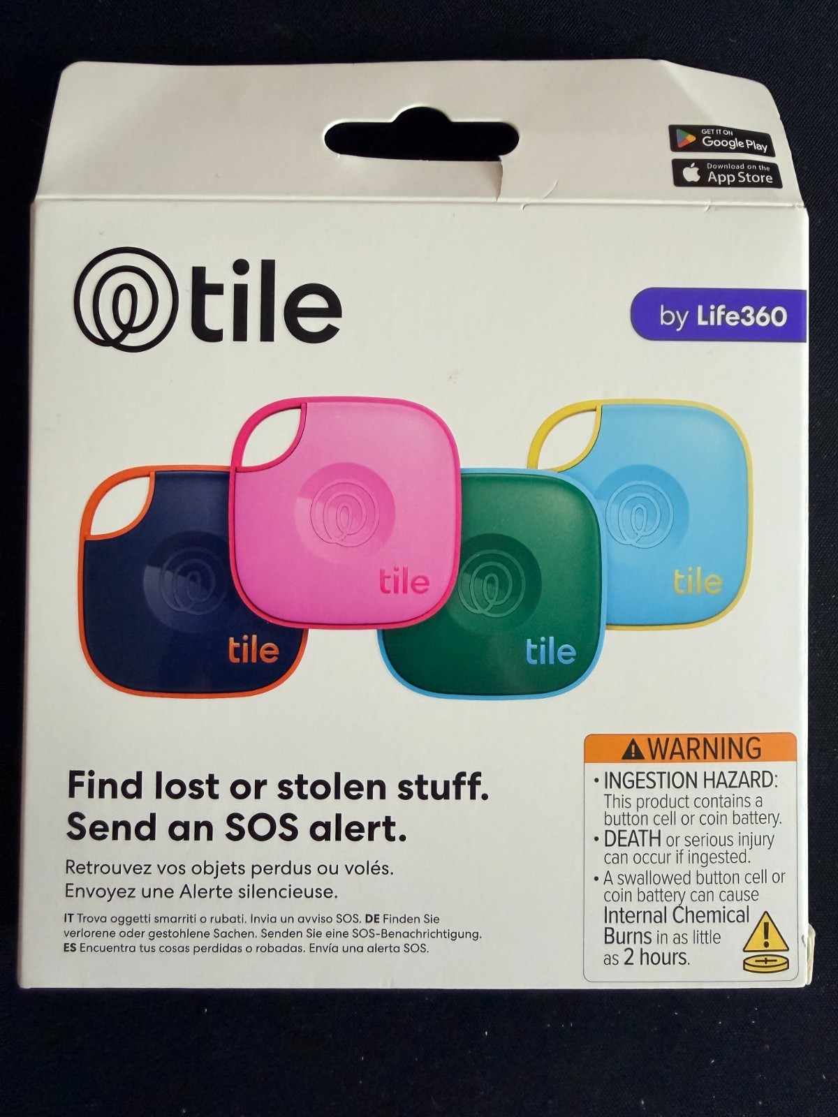Tile Mate 4-Pack Multi-Color