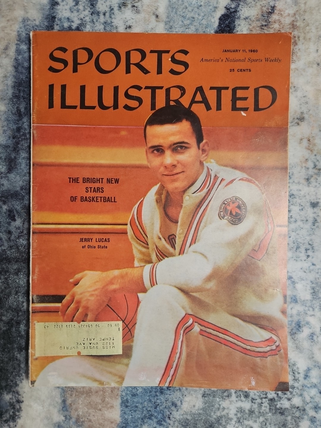 Vintage Sports Illustrated - January 11, 1960 - Jerry Lucas Ohio State Cover GC