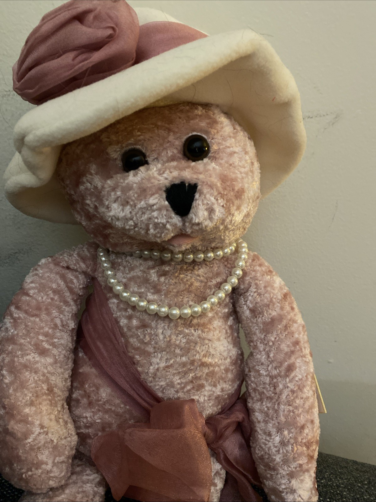 Chantilly Lane Musical Bear 22" Plush Stuffed Animal - Rose Singing LOVE & Moves