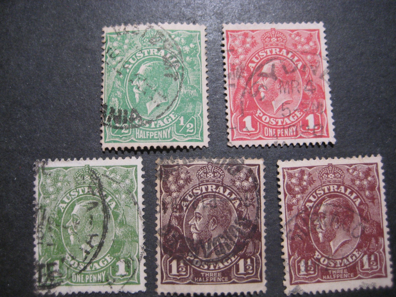 Australia #60-63,63a Used- WDWPhilatelic (N9X)  (3/26)