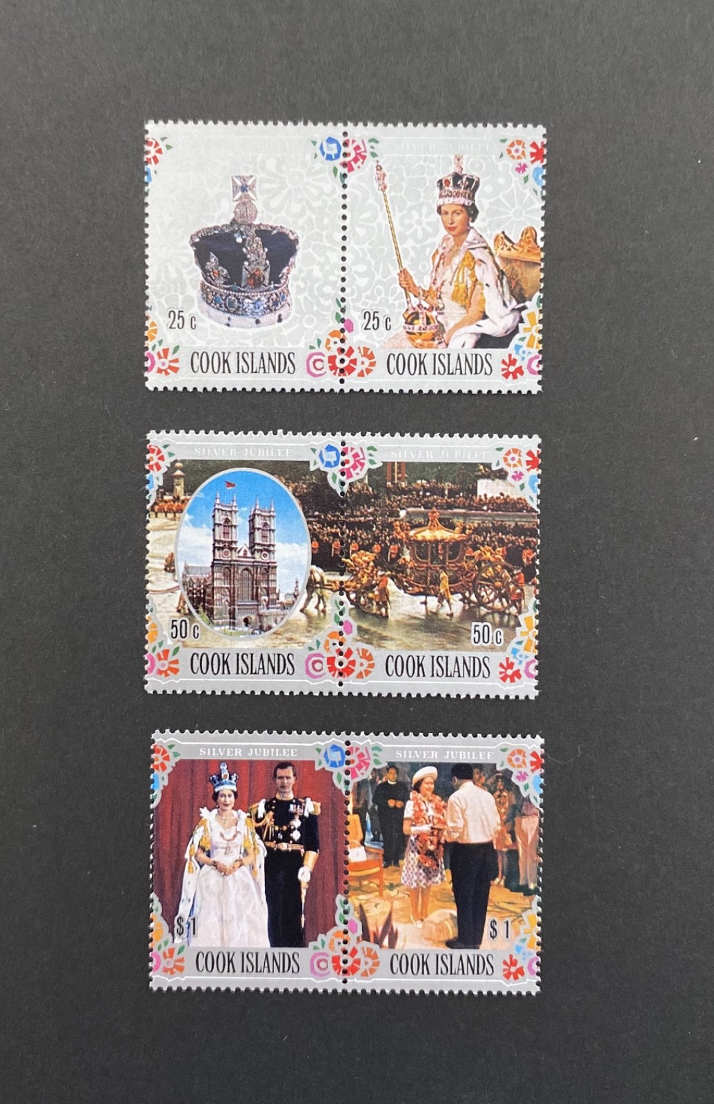 Cook Islands 1977 25th Anniversary Reign of QEII MNH