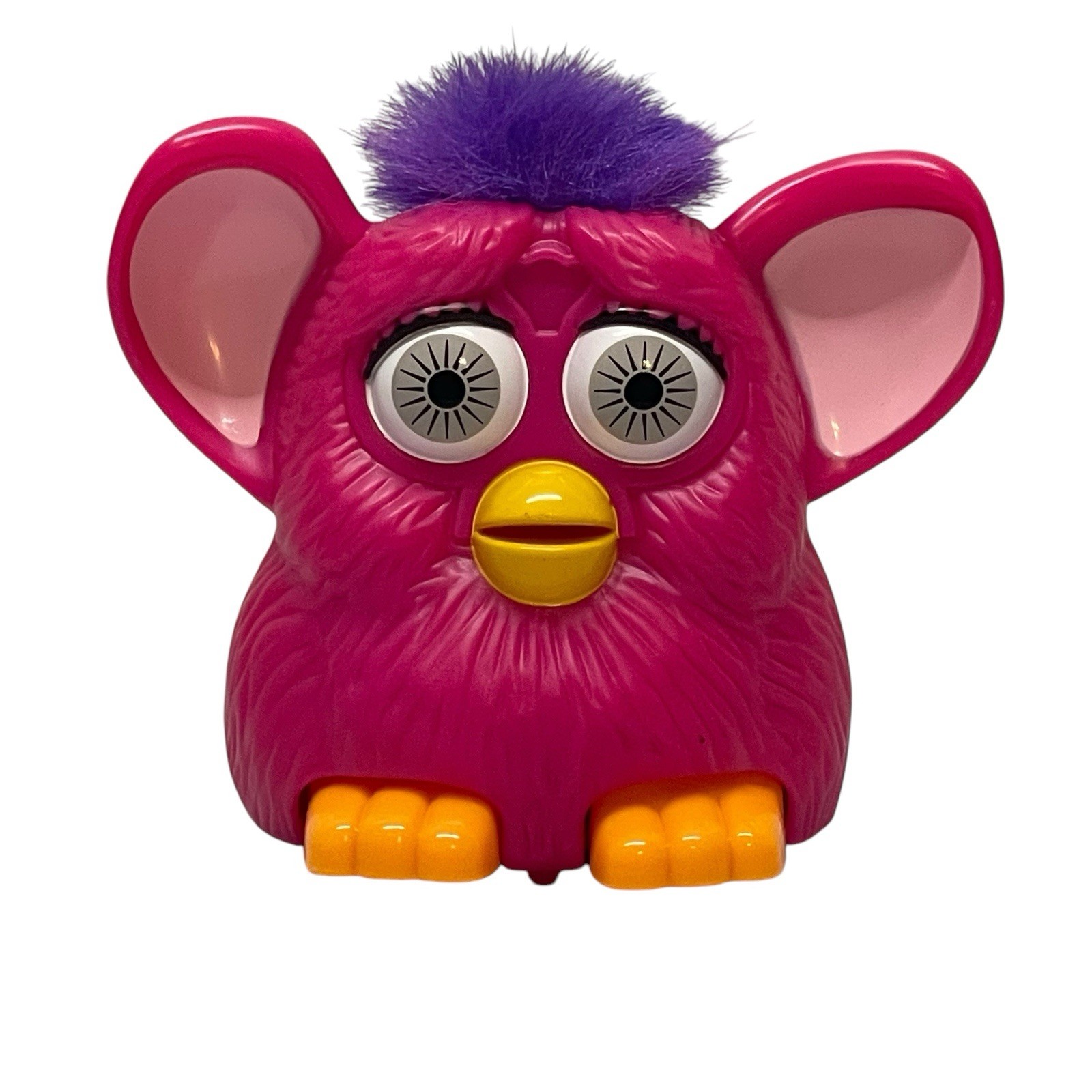 1990’s 1998 Furby McDonalds Happy Meal Friction Toy Works Rolls Pink Tiger Ltd