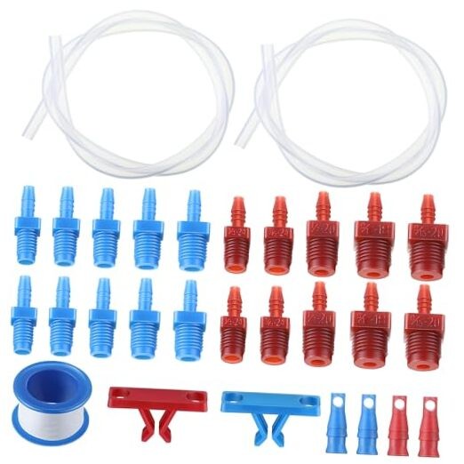  Master Cylinder Bleeder Kit Replacement for 14151, 22 inch Hose, Clip, SAE 