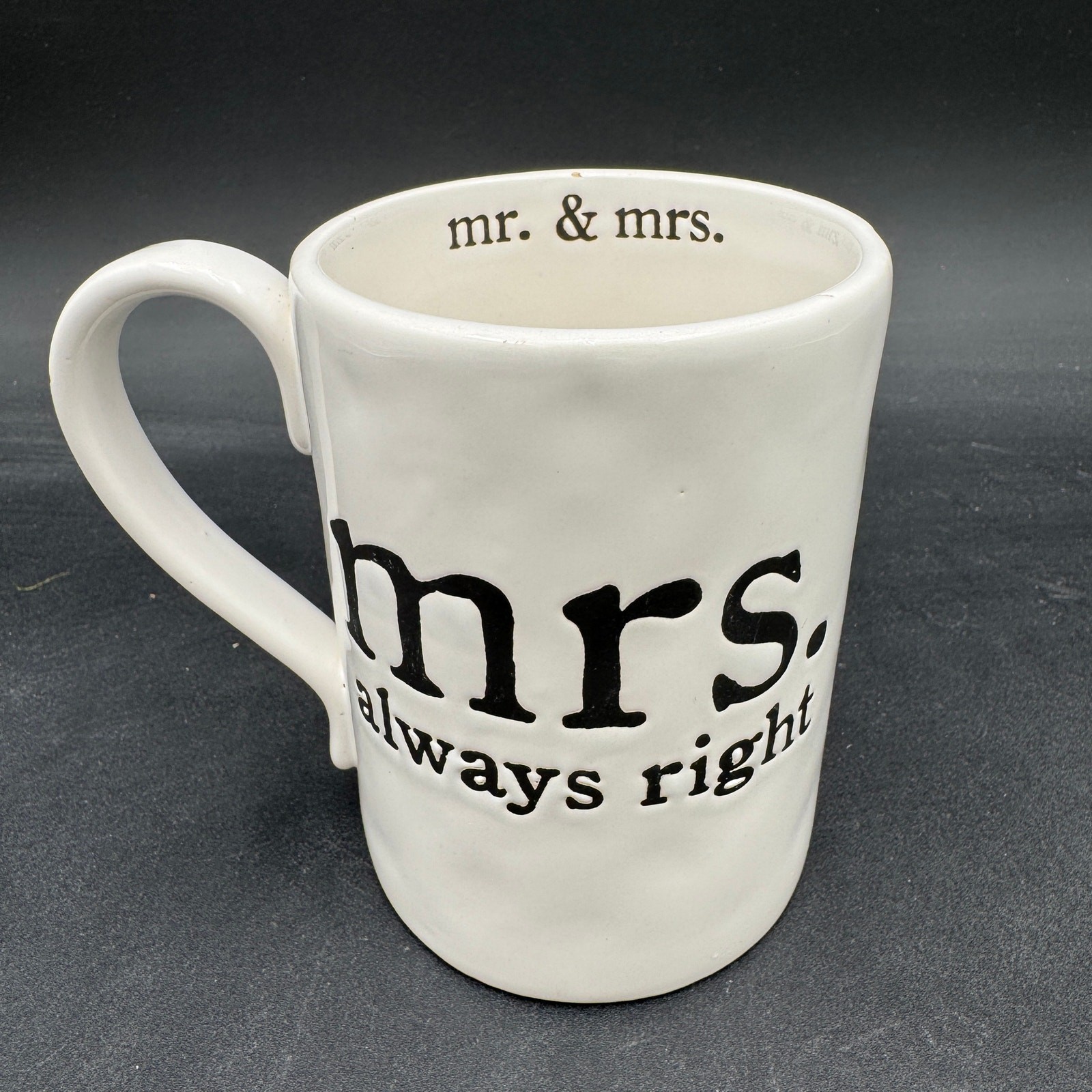 Mrs. Always Right Coffee Tea Mug by Mud Pie