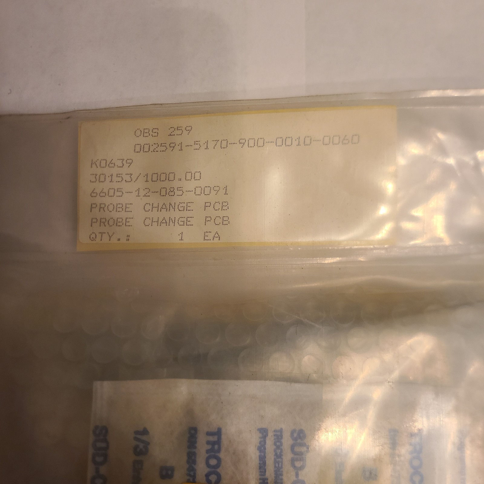 PROBE CHANGE PCB 30153/1000.00 /   6605-12-085-0091 - NEW SURPLUS