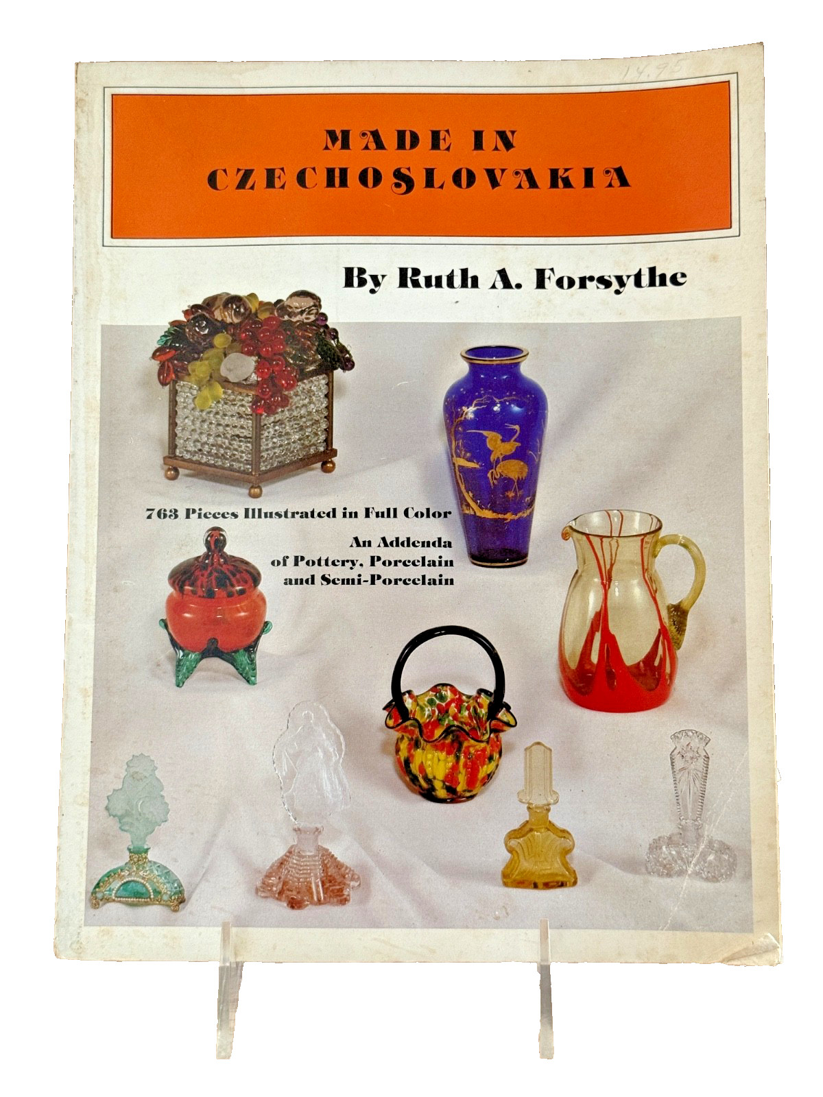 1982 Made in Czechoslovakia Ruth Forsythe Glass Pottery Book + Price Guide