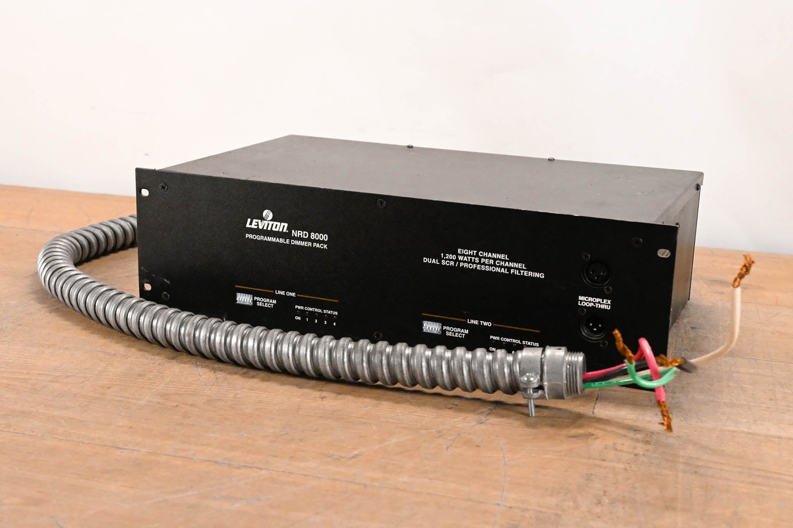 Leviton NRD 8000 8-Channel Programmable Lighting Dimmer Pack (NO PSU) CG01T51