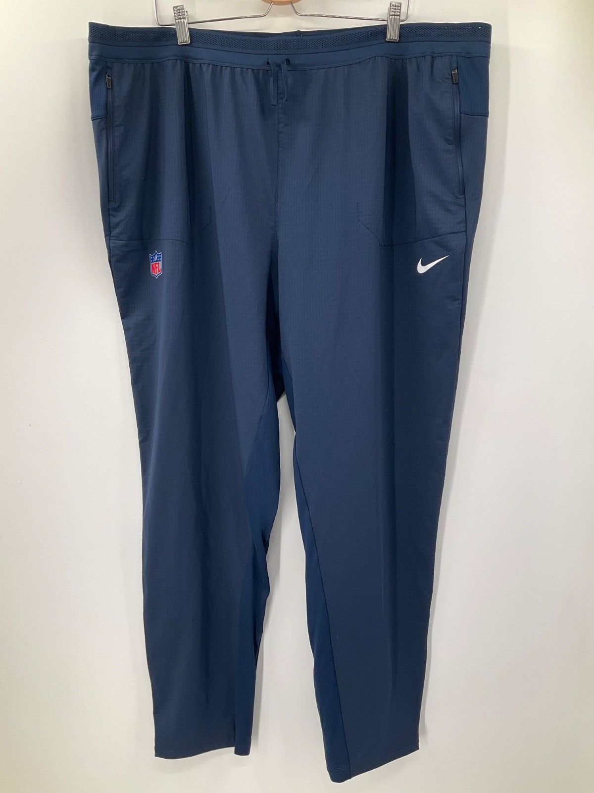 #93 MIAMI DOLPHINS NIKE MENS NFL NAVY DRI FIT JOGGER PANTS W/ZIPPER POCKETS 4XL
