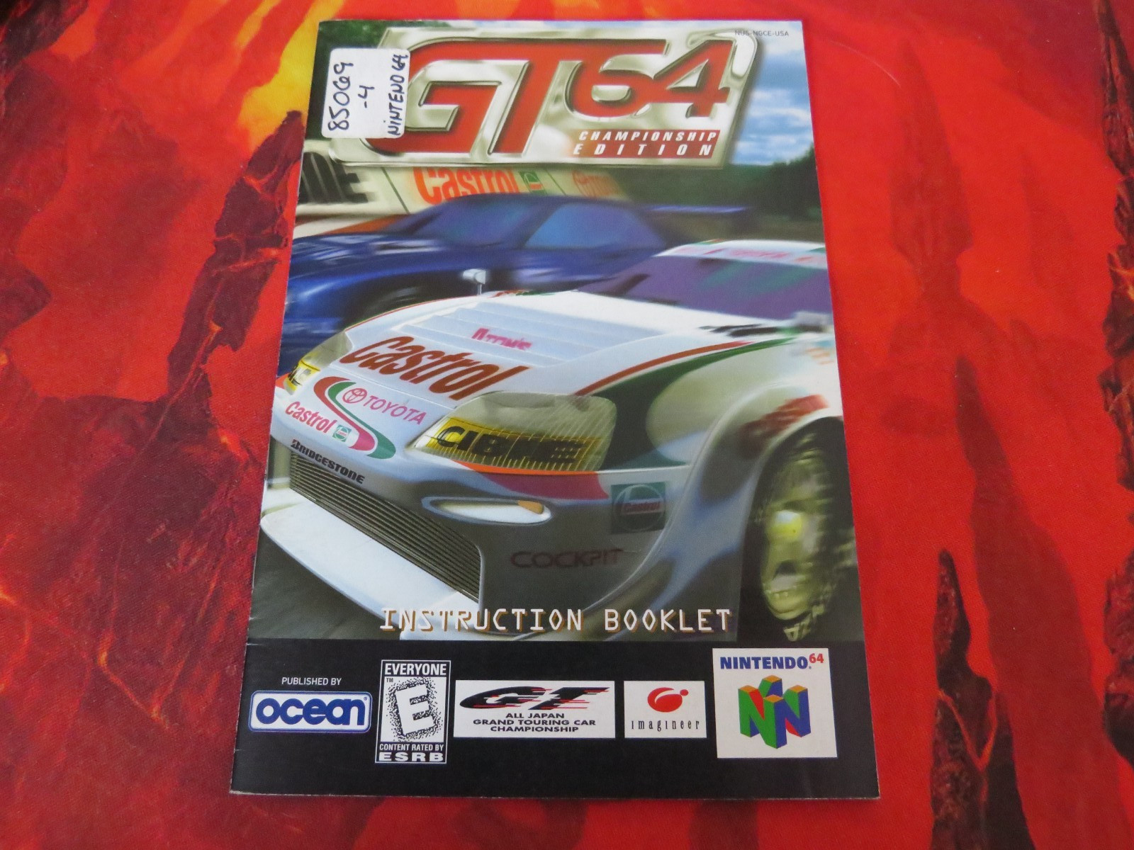 GT64 Championship Edition N64 Manual Nintendo 64 Instruction NO GAME!! OCEAN