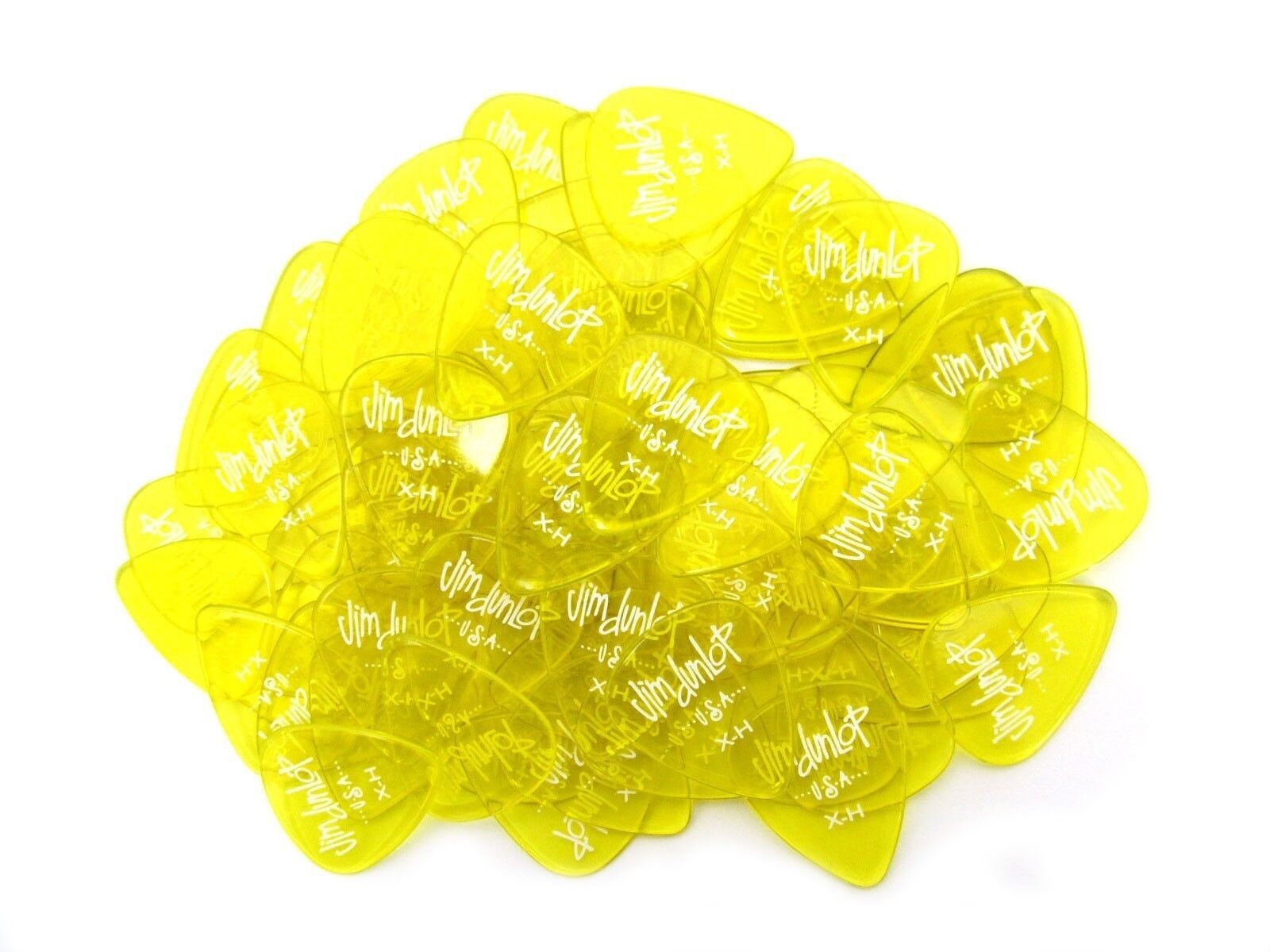 Dunlop Guitar Picks Gel 72 Picks Extra Heavy Yellow
