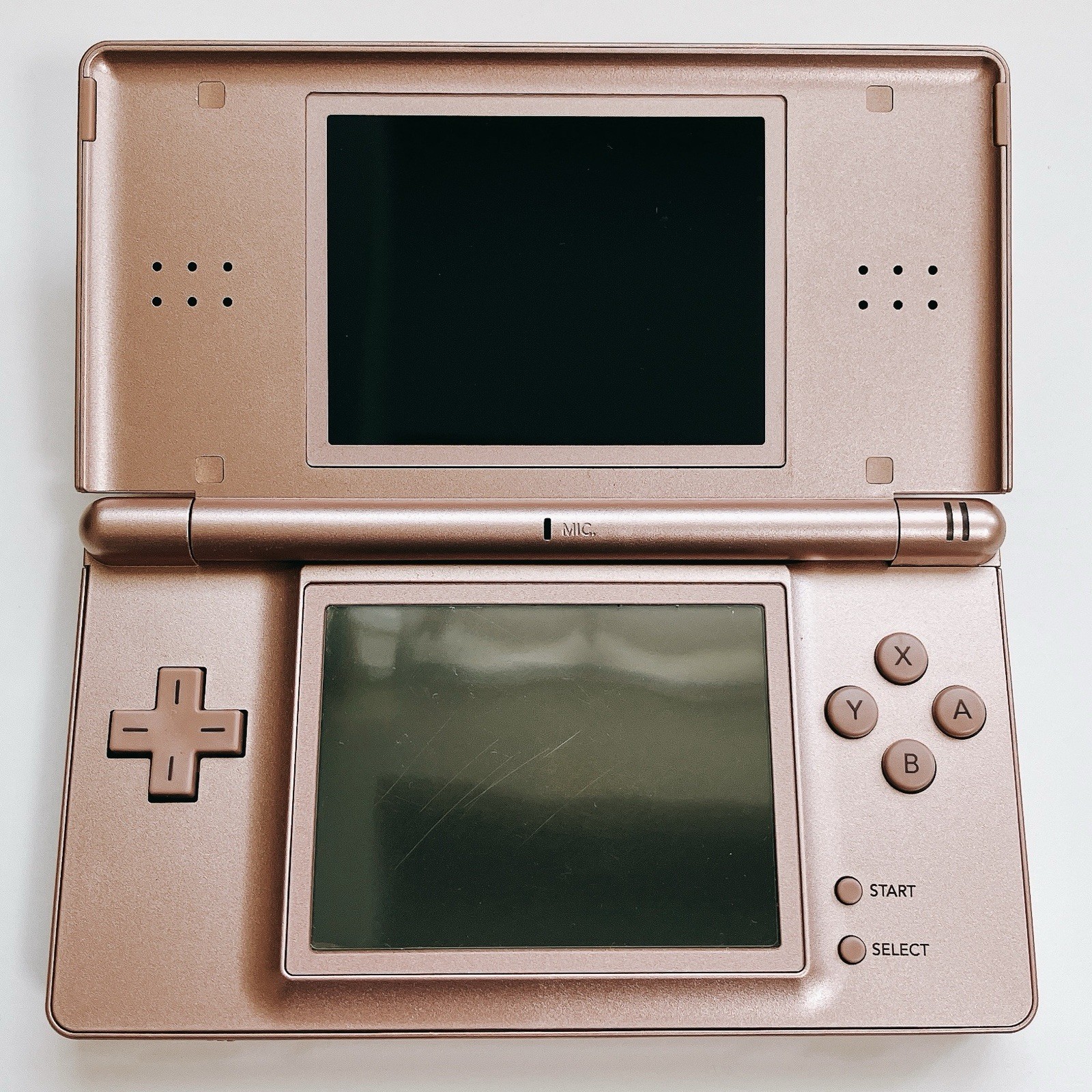 Nintendo DS Lite Metallic Rose Handheld Console Japan Import