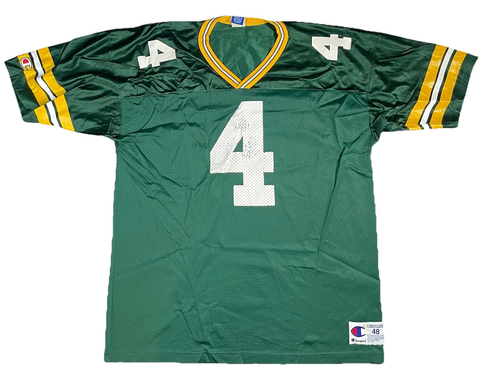 Vintage Champion Green Bay Packers Brett Favre #4 Jersey Men’s 48 Green Home NFL