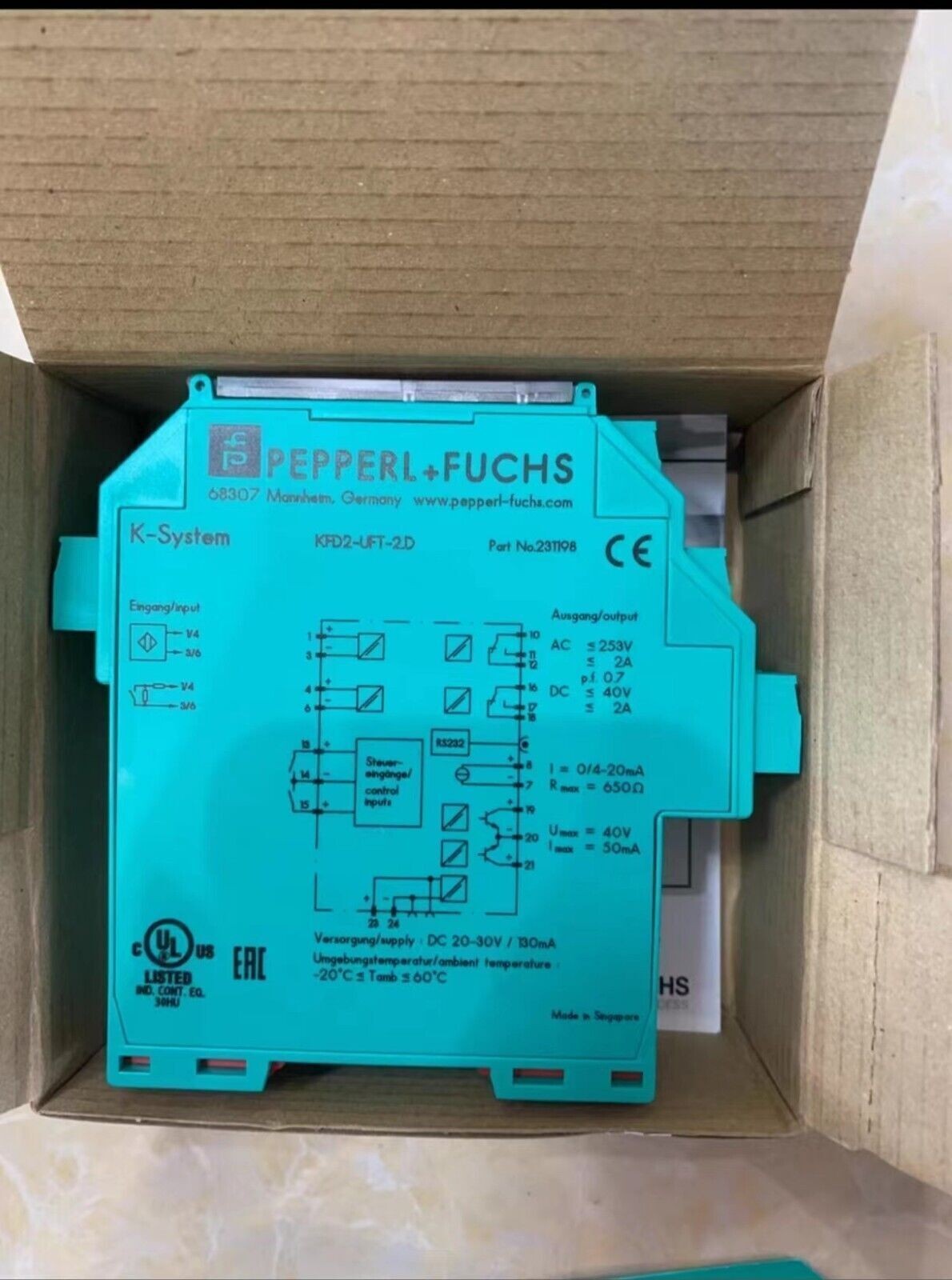 1 PCS Pepperl-Fuchs KFD2-UFT-2.D ALL NEW IN  NEW  BOX
