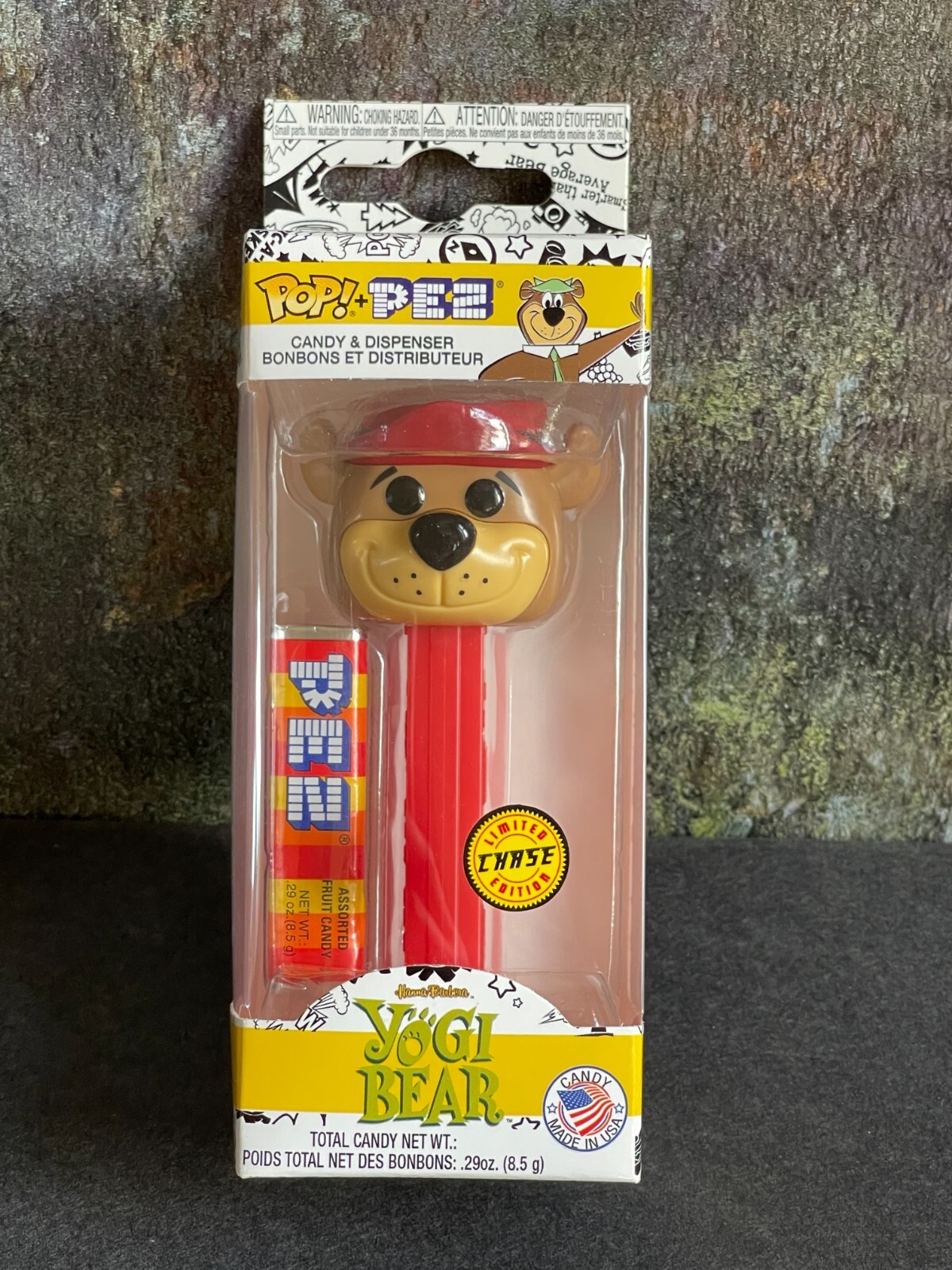 Funko POP Pez Hanna Barbera - Yogi Bear Red Hat Stem CHASE Limited Edition