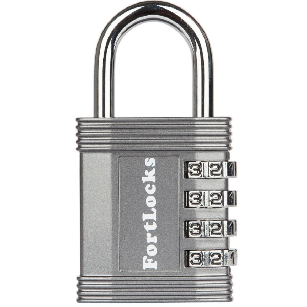Padlock - 4 Digit Combination Lock for Gym Outdoor & School Locker, Fence, Ca...
