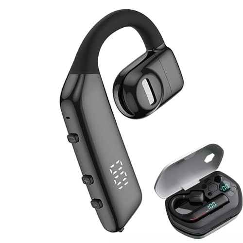  Wireless Bluetooth 5.2 Hook Earphones Sports Single Ear 20 Hours of Music 