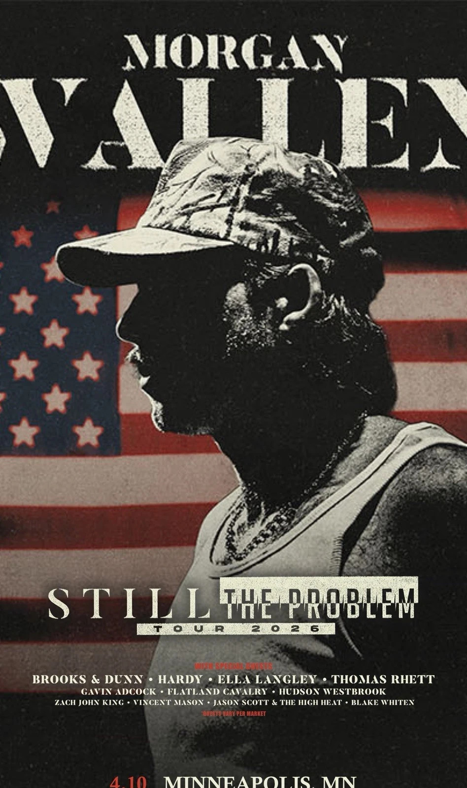 4 ct - Morgan Wallen Concert Tickets Section 101 Row 10 7/31/2026 Philadelphia